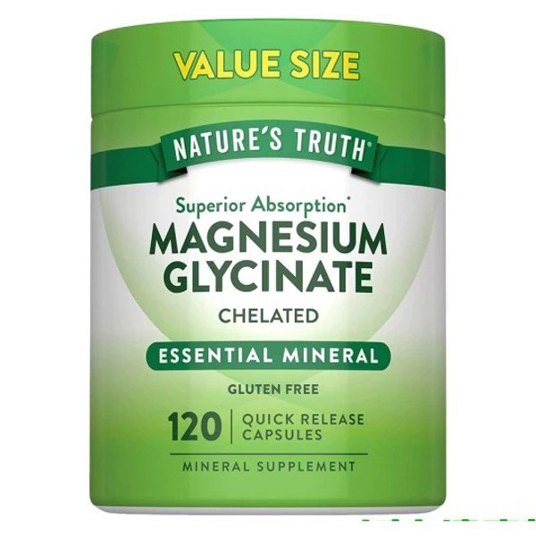 綠萃淨 Nature's Truth 卓越甘胺酸鎂膠囊 120粒